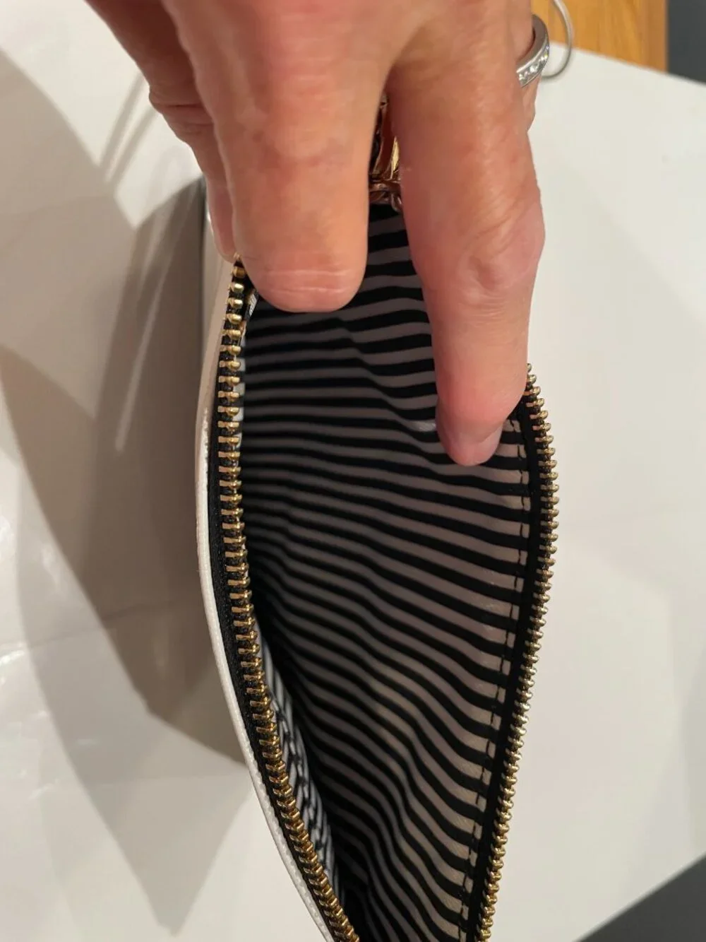 Kate Spade Spicy Hot Stuff Zippered Leather Clutch